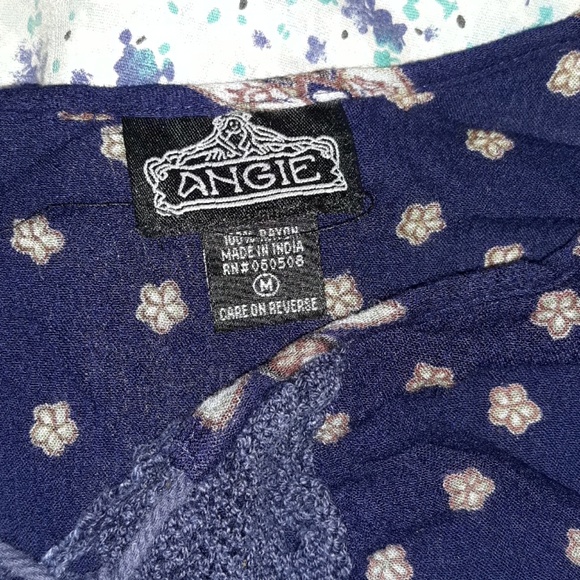 Angie Navy blue strap top Size Medium - Picture 6 of 6